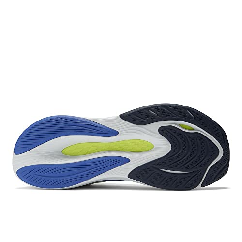 New Balance Men's FuelCell Propel V4 Running Shoe, White/Marine Blue/Thirty Watt, 8 Wide