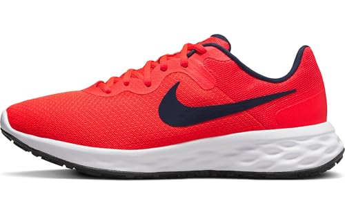 Nike Men's Revolution Running Shoes, Bright Crimson Obsidian White, 10.5 US