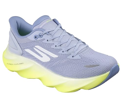 Skechers Women's Aero Burst Running Shoe, Periwinkle/Multi, 8.5