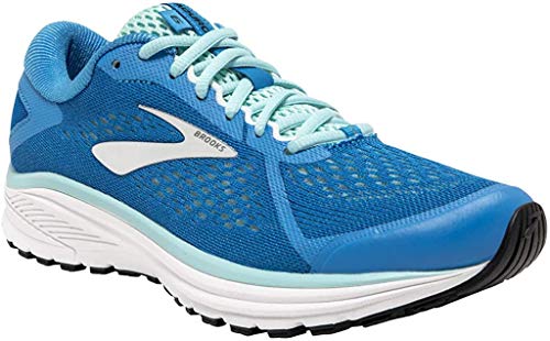 Brooks Women's Aduro W Running Shoes, Blue Blue Silver White 415, 5 UK