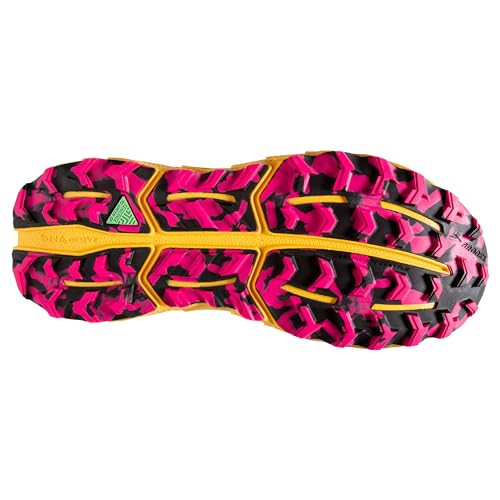 Brooks Women’s Cascadia 17 Trail Running Shoe - Diva Pink/Black/Lemon Chrome - 7 Medium