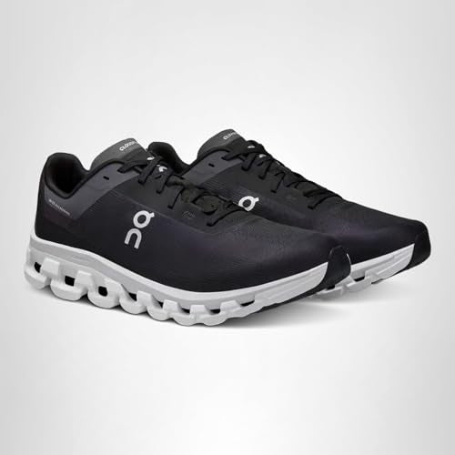 On Cloudflow 4 3WD30110299 Textile Synthetic Womens Trainers - Black White - 9.5 US