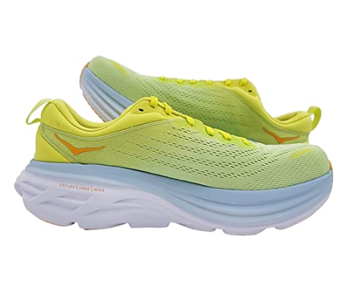 HOKA Bondi 8 Mens Shoes Size 10.5, Color: Butterfly/Evening Primrose