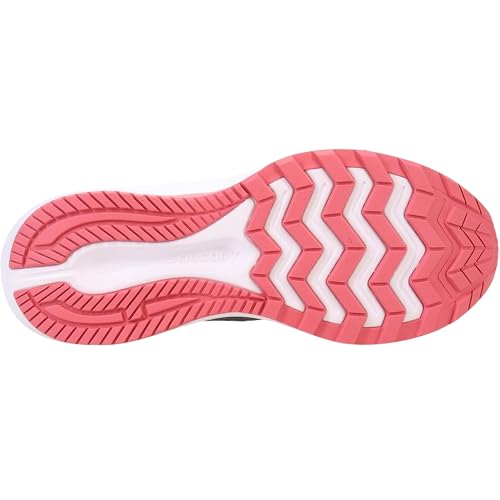 Saucony Women's Cohesion 16 Sneaker, Charcoal/Petal, 8.5 Wide