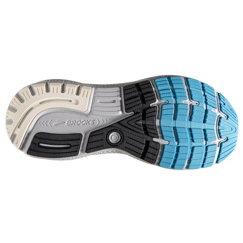 Brooks Men’s Ghost 16 Neutral Running Shoe - Coconut/Blue/Yellow - 10 Medium
