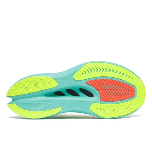 Saucony Women's Endorphin Pro 5 Sneaker, White/Splash, 5