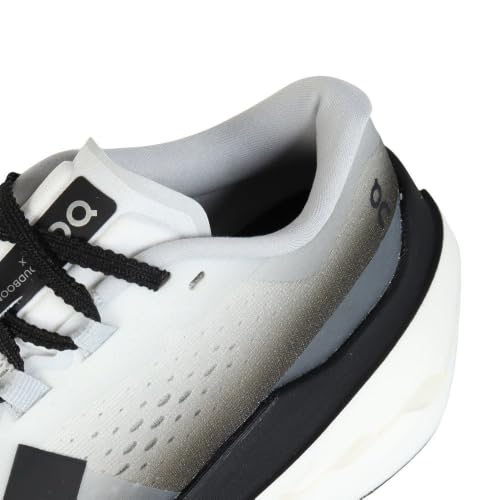 On Cloudboom Max Running Shoes Womens Road, White Black, 8.5