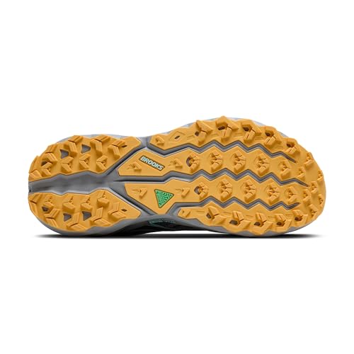 Brooks Men’s Cascadia 19 Mountain Trail Running Shoe - Alloy/Ebony/Orange - 12 Medium