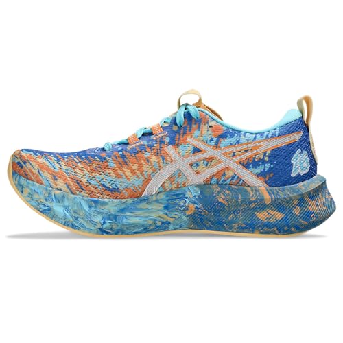 ASICS Women's Women's Noosa Tri 16Sneaker, Nature Blue Faded Orange, 8.5 US