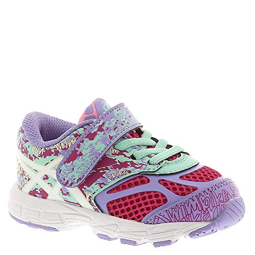 ASICS Noosa Tri 10 TS Running Shoe (Toddler),Cabernet/White/Violet,4 M US Toddler