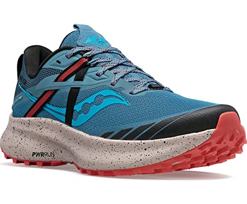 Saucony Women's Ride 15 Tr Trail Running Shoe, Mist/Ember, 8