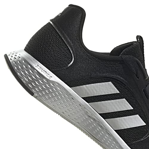 adidas Women's Edge Lux 5 Running Shoe, Core Black/White/Matte Silver, 6