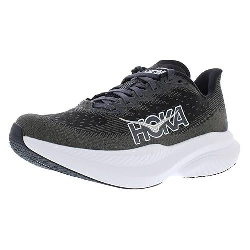 HOKA ONE ONE Mach 6 Womens Shoes Size 8, Color: Black/White