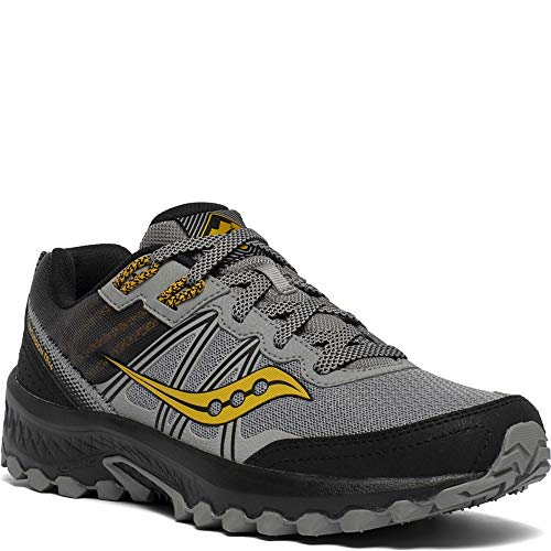 Saucony Men's Excursion TR14 Trail Running Shoe, Grey/Gold, 10
