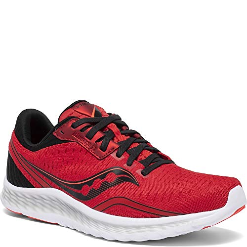 Saucony Men's S20551-30 Kinvara 11 Running Shoe, Red | Black - 12 M US
