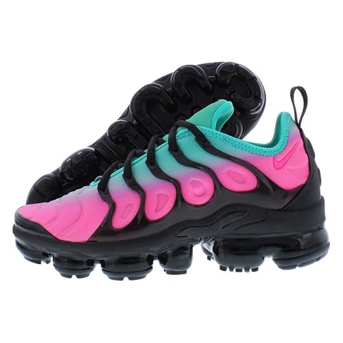 Nike Air Vapormax Plus - Men's Athletics Shoes, Pink Blast Clear Jade Black, 6