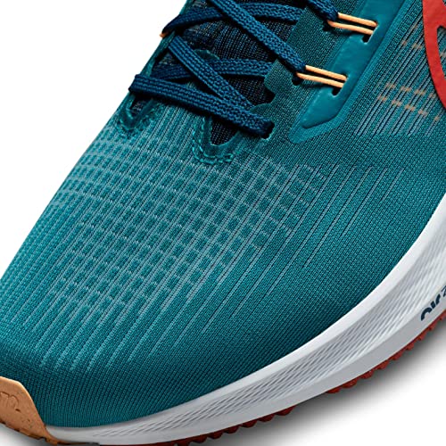 NIKE Air Zoom Pegasus 39, Men's Trainers, Spruce Lt Crimson Valerian, Size 44 EU