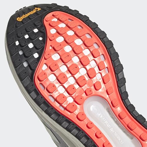 adidas Womens Solar Glide 4 ST Halo Silver/Crystal White/Solar Red 8