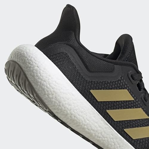 adidas Women's Pureboost 22 Black/Gold Metallic/Carbon 5.5