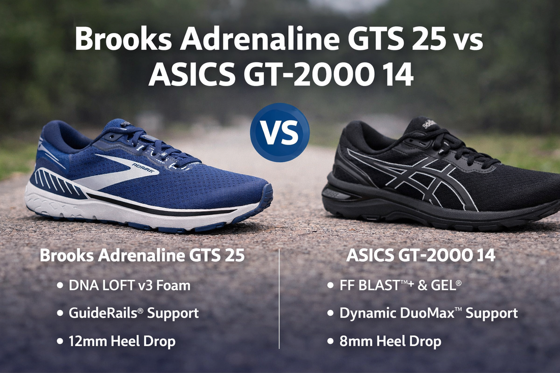 Brooks Adrenaline GTS 25 vs ASICS GT-2000 14