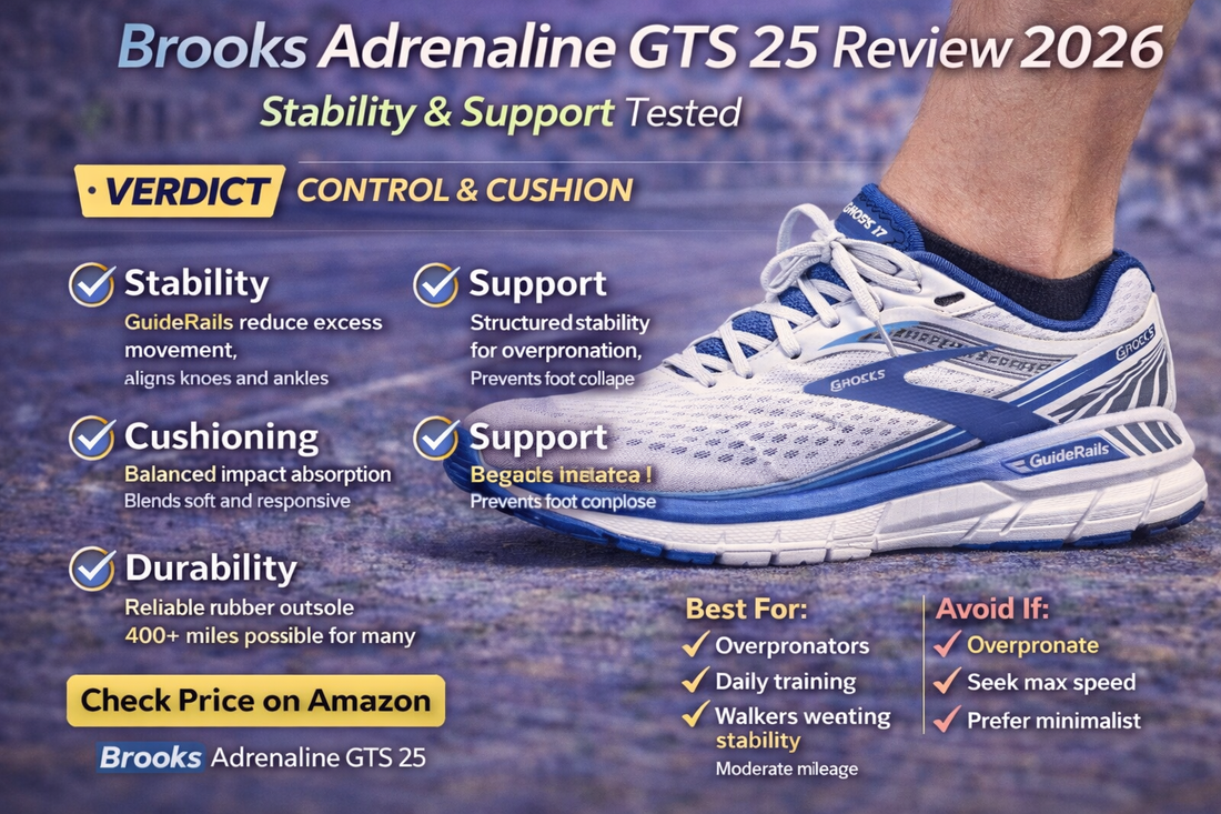 Brooks Adrenaline GTS 25 Review 2026: Stability & Support Tested