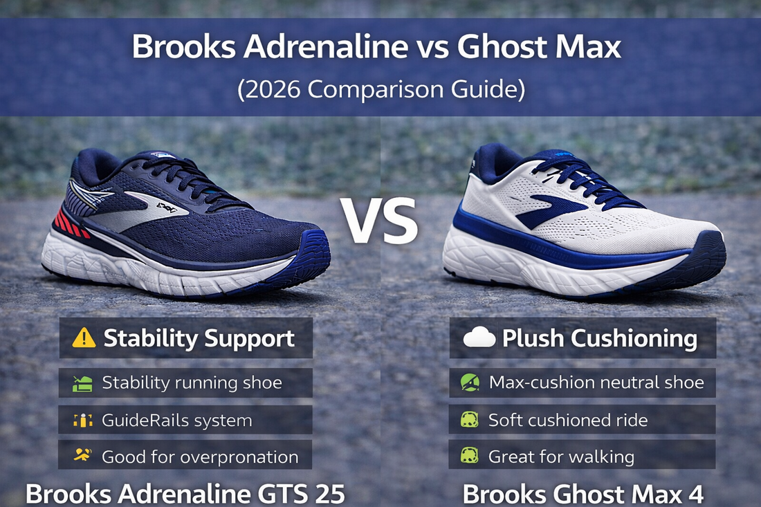 Brooks Adrenaline vs Ghost Max (2026 Comparison Guide)