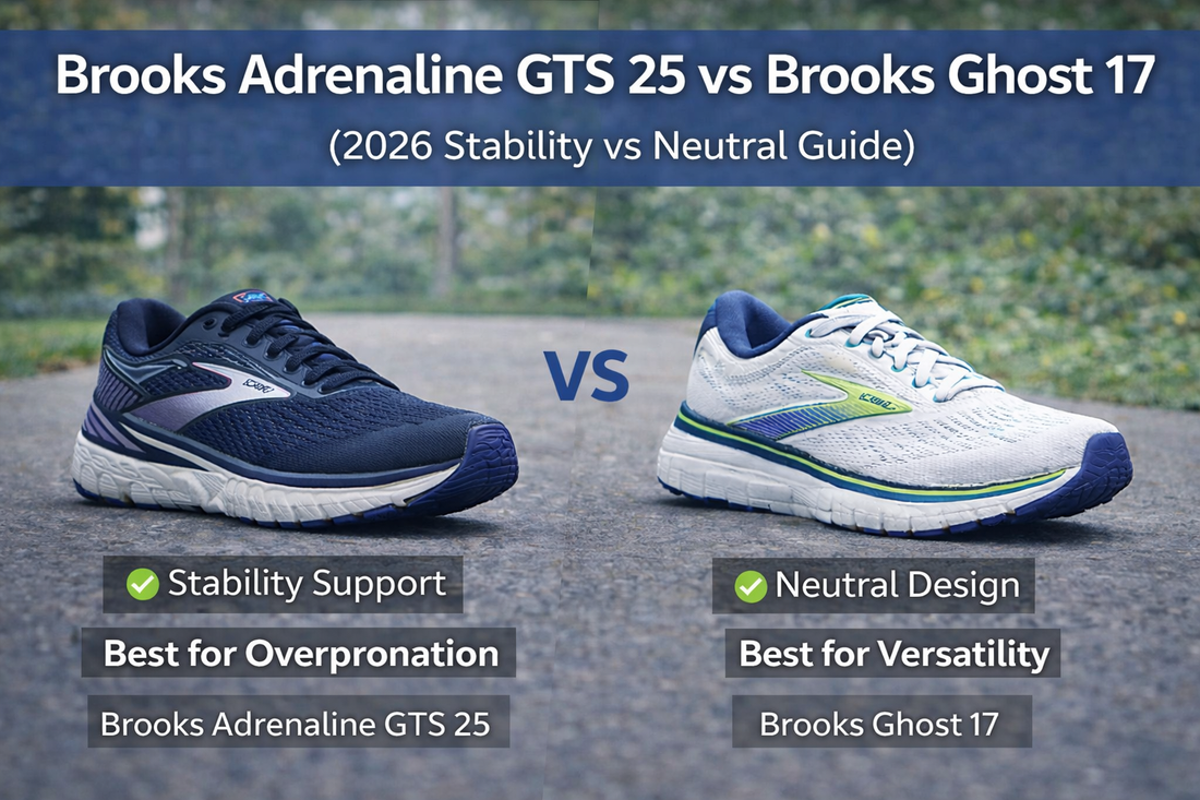 Brooks Adrenaline GTS 25 vs Ghost 17 comparison
