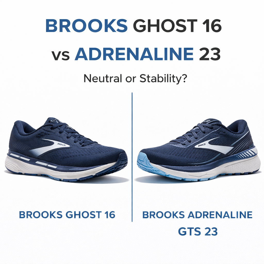 Brooks Ghost 16 vs Brooks Adrenaline GTS 23: Neutral or Stability?