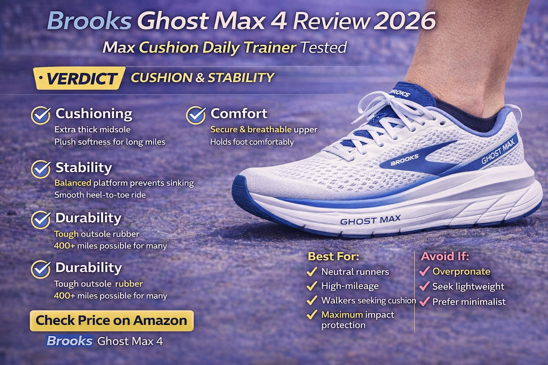 Brooks Ghost Max 4 Review 2026: Max Cushion Daily Trainer Tested