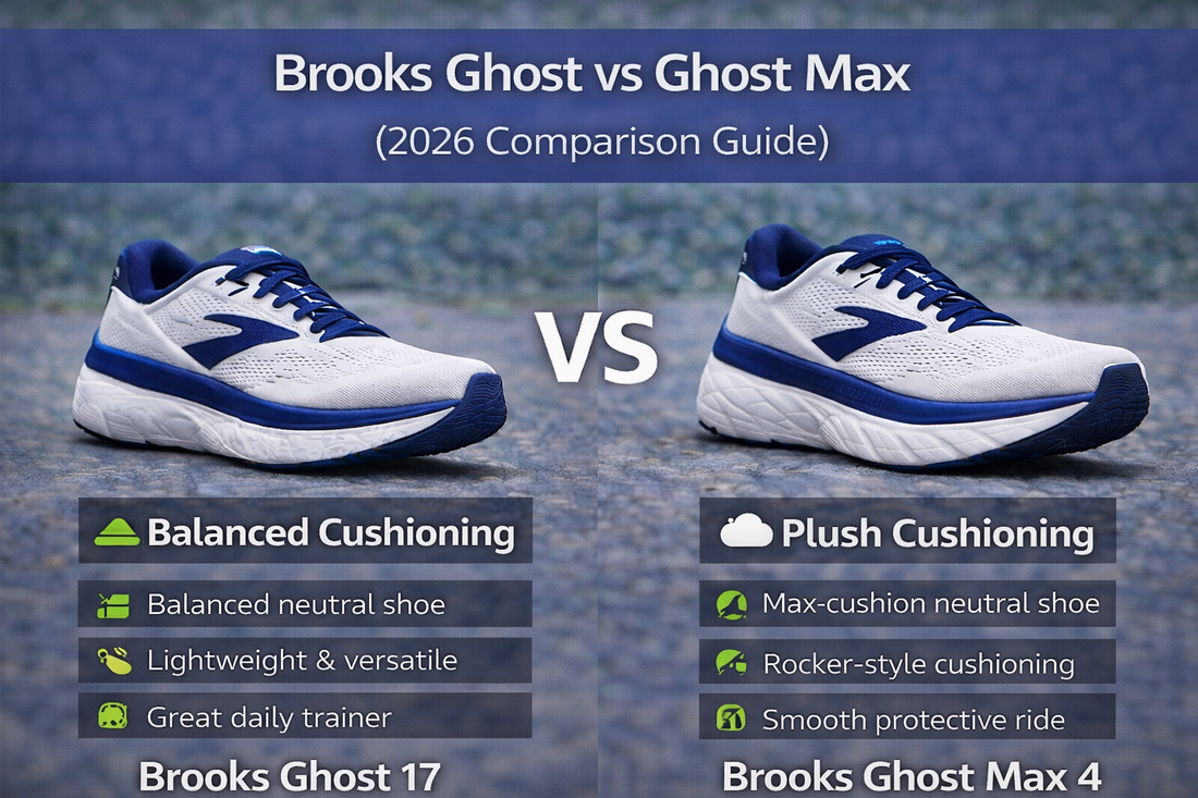 Brooks Ghost vs Ghost Max running shoe comparison