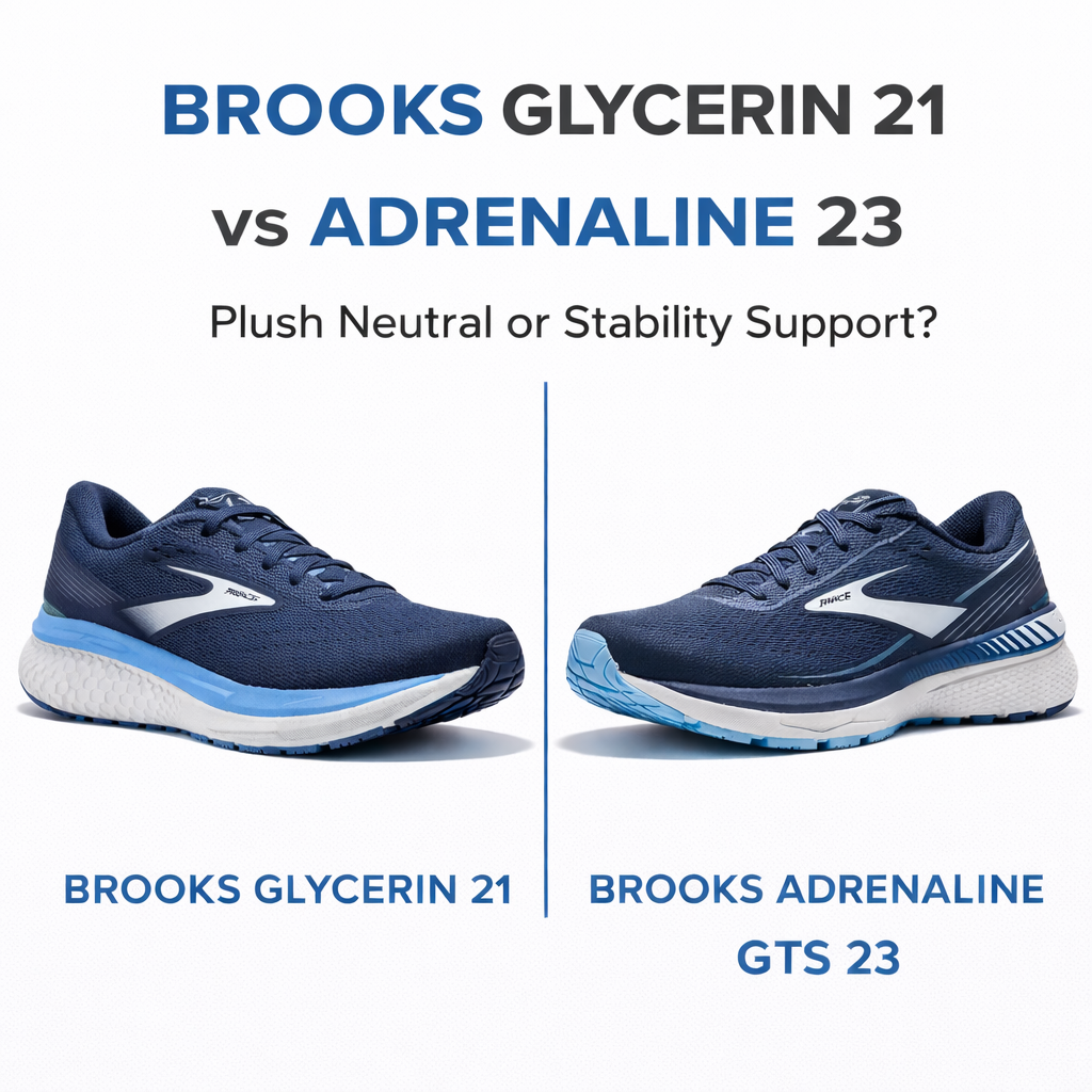 Brooks Glycerin 21 vs Brooks Adrenaline GTS 23: Plush Neutral or Stability Support?