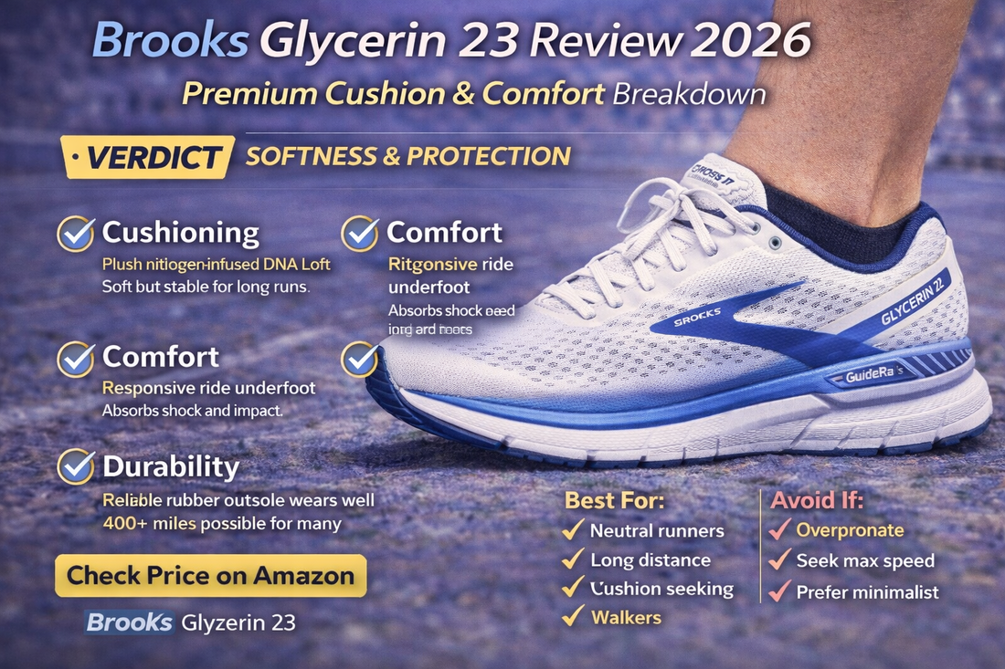 Brooks Glycerin 23 Review 2026: Premium Cushion & Comfort Breakdown