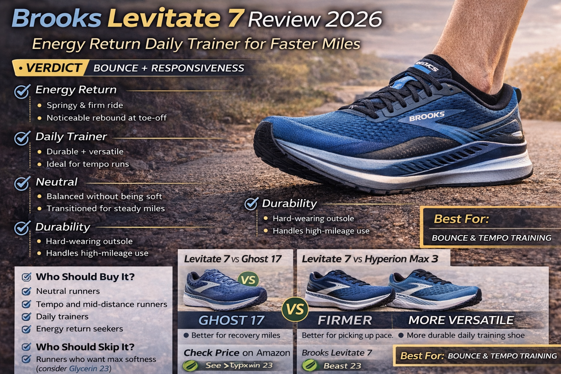 Brooks Levitate 7 Review 2026: Energy Return Daily Trainer for Faster Miles