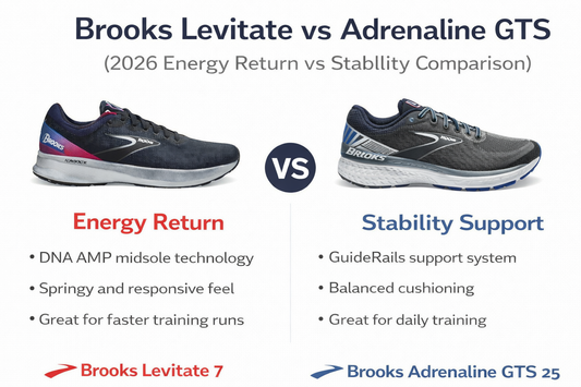 Brooks Levitate vs Adrenaline GTS (2026 Energy Return vs Stability Comparison)