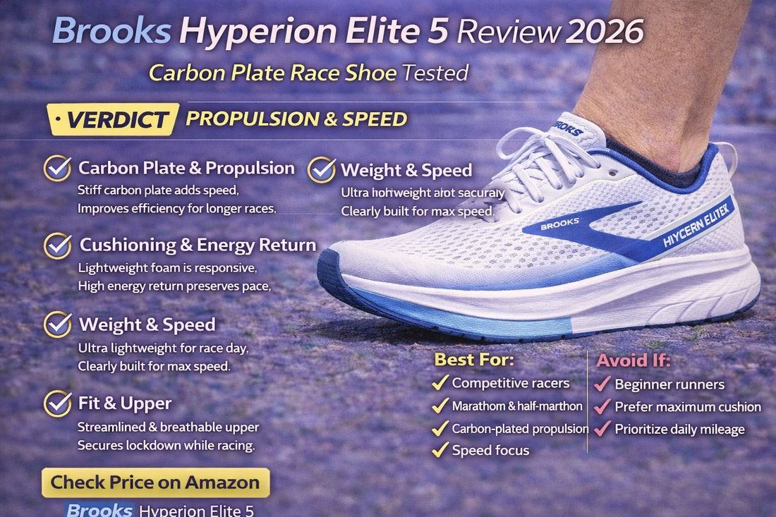 Brooks Hyperion Elite 5 Review 2026: Carbon Plate Race Shoe Tested