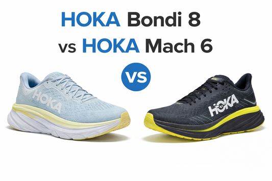 HOKA Bondi 8 vs HOKA Mach 6: Max Cushion or Fast Feel?