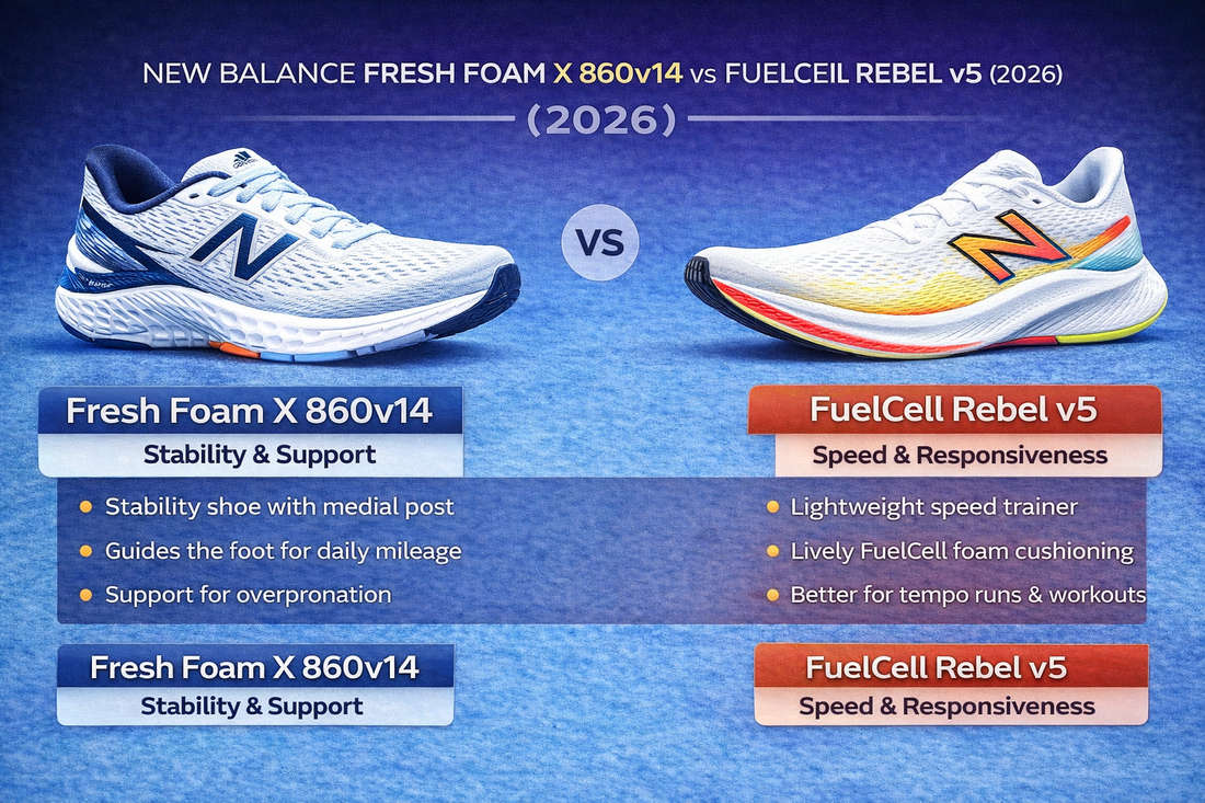 New Balance Fresh Foam X 860v14 vs FuelCell Rebel v5 (2026)