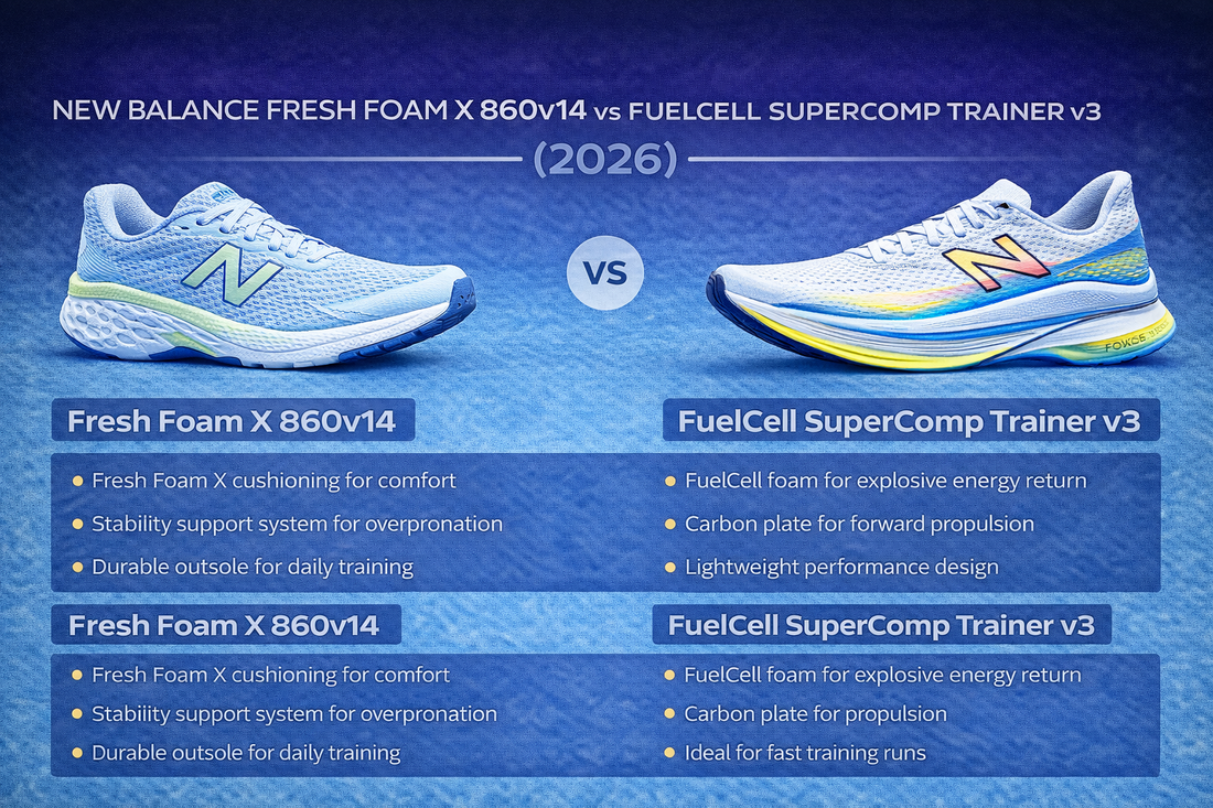 New Balance Fresh Foam X 860v14 vs FuelCell SuperComp Trainer v3 (2026)