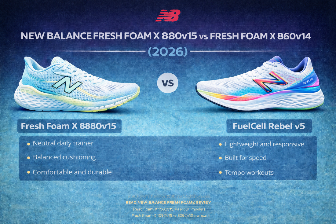New Balance Fresh Foam X 880v15 vs FuelCell Rebel v5 (2026)