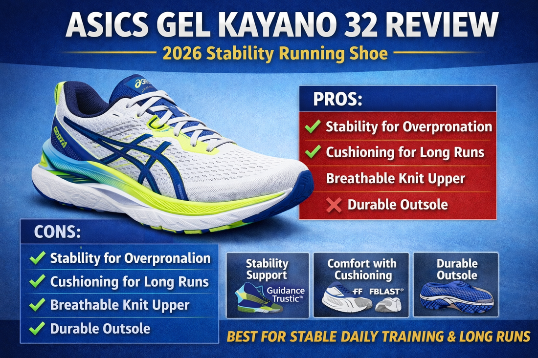 ASICS Gel Kayano 32 Review (2026): Stability, Cushion & Support