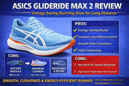 ASICS Glideride Max 2 Review: Energy-Saving Running Shoe for Long Distance Comfort