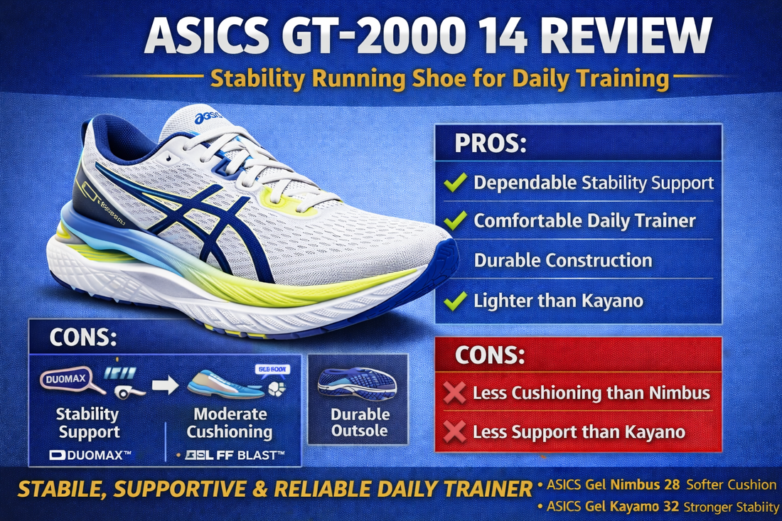 ASICS GT-2000 14 Review: Stability Running Shoe for Daily Training