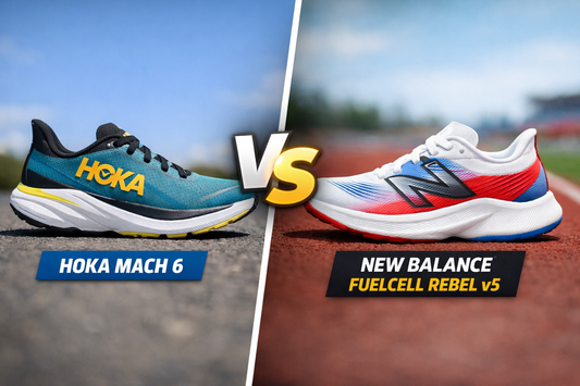 HOKA Mach 6 vs New Balance FuelCell Rebel v5