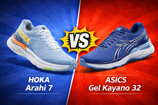 HOKA Arahi 7 vs ASICS Gel Kayano 32 (2026)