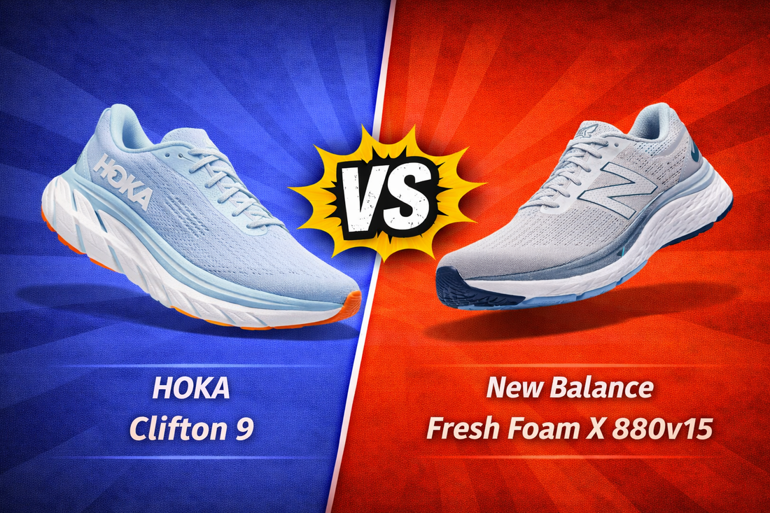 HOKA Clifton 9 vs New Balance 880v15