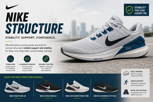 Nike Structure featured for the Nike Structure vs New Balance 860v15 comparison.