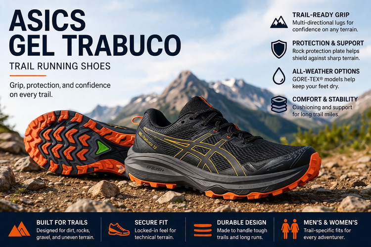 ASICS Gel Trabuco Running Shoes (2026): Shop Trail & Gore-Tex Models
