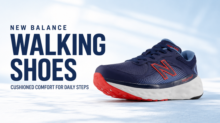 New Balance walking shoes collection banner