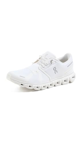On Women's Cloud 6 Sneakers, White, 8.5 Medium US