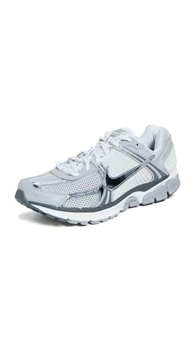 Nike Men's Zoom Vomero 5 Sneakers, Summit White/Metallic Silver, 9.5 Medium US